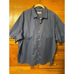 Peter Millar Preppy Mens Geometric Star Print Cotton Short Sleeve Button Down